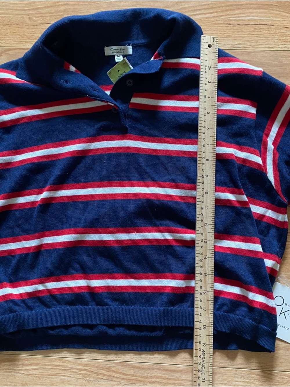 Striped Rugby Polo Sweater - Picture 6 of 9